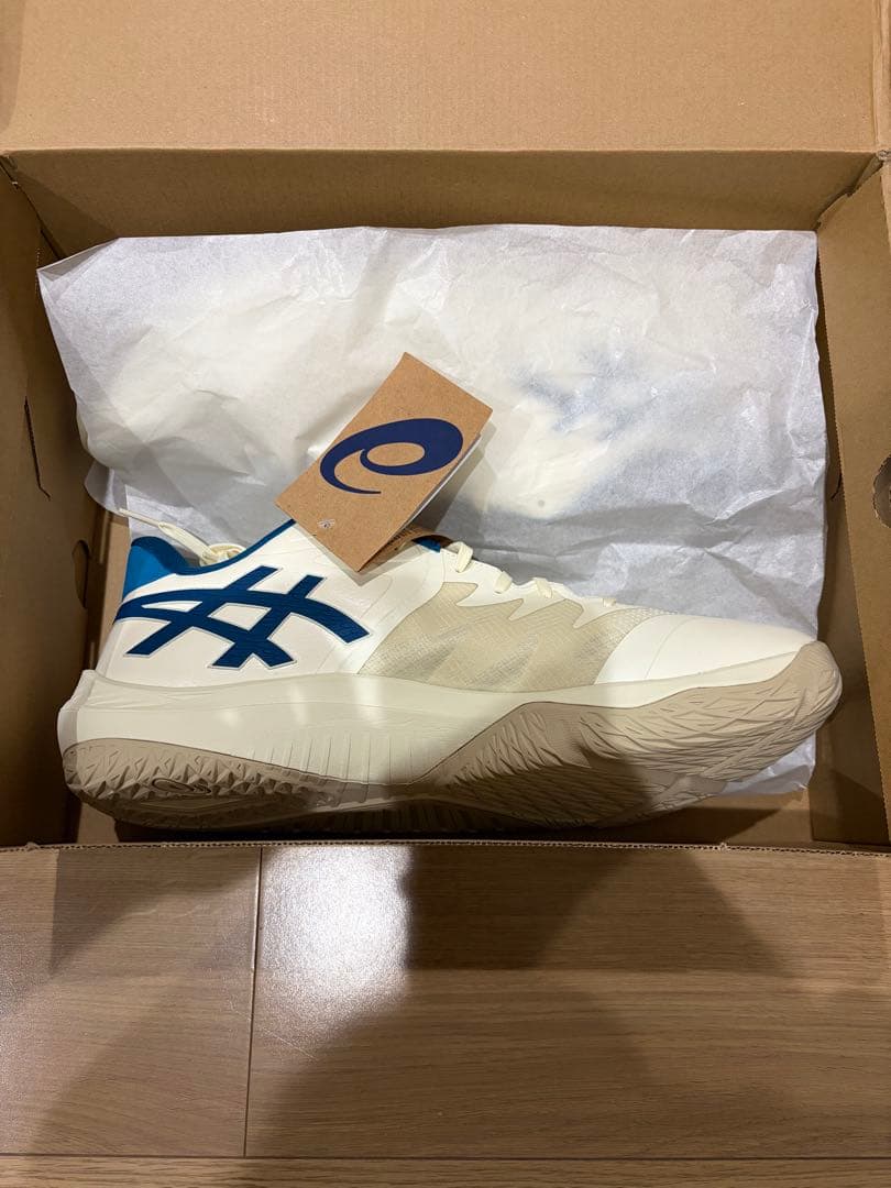 ASICS バスケットボールシューズ ホワイト/ブルー