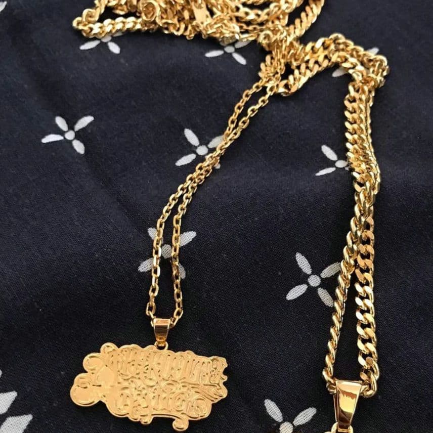 舐達麻 GAKKIN アフロディーテギャング ネックレス + ペンダントトップ小