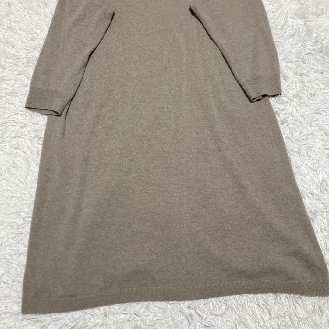 美品✨現行ebure カシミヤ100% ハイゲージニット　ロングカーディガン