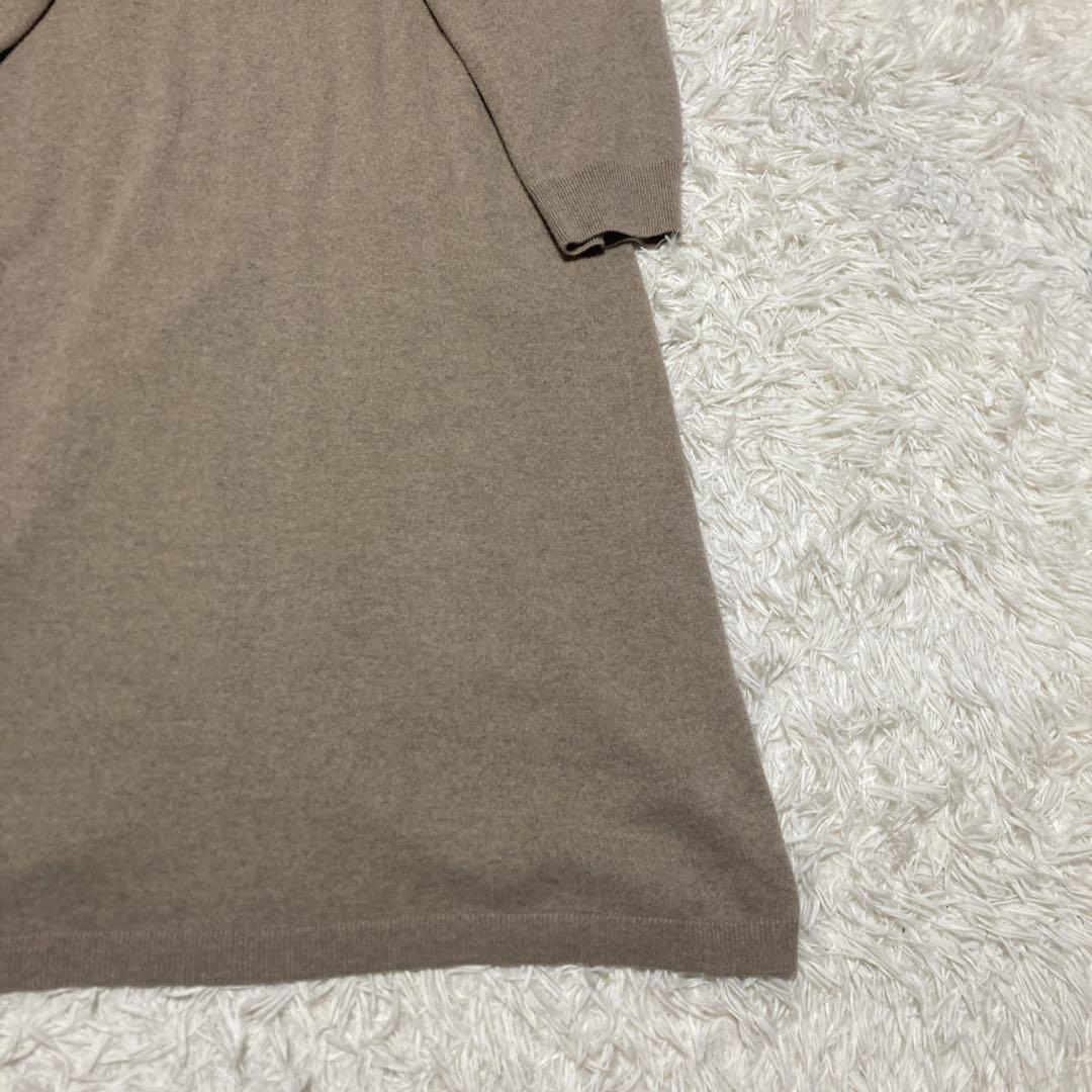 美品✨現行ebure カシミヤ100% ハイゲージニット　ロングカーディガン