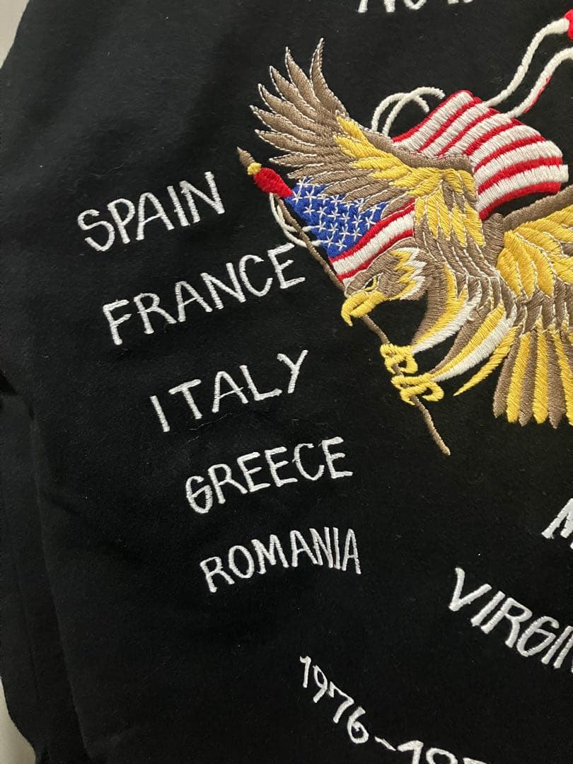 美品希少 70s ヴィンテージ スーベニアジャケット US海軍 M〜L