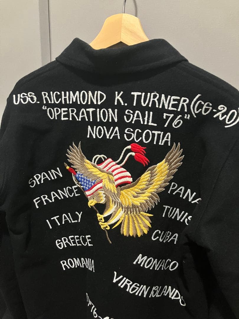 美品希少 70s ヴィンテージ スーベニアジャケット US海軍 M〜L
