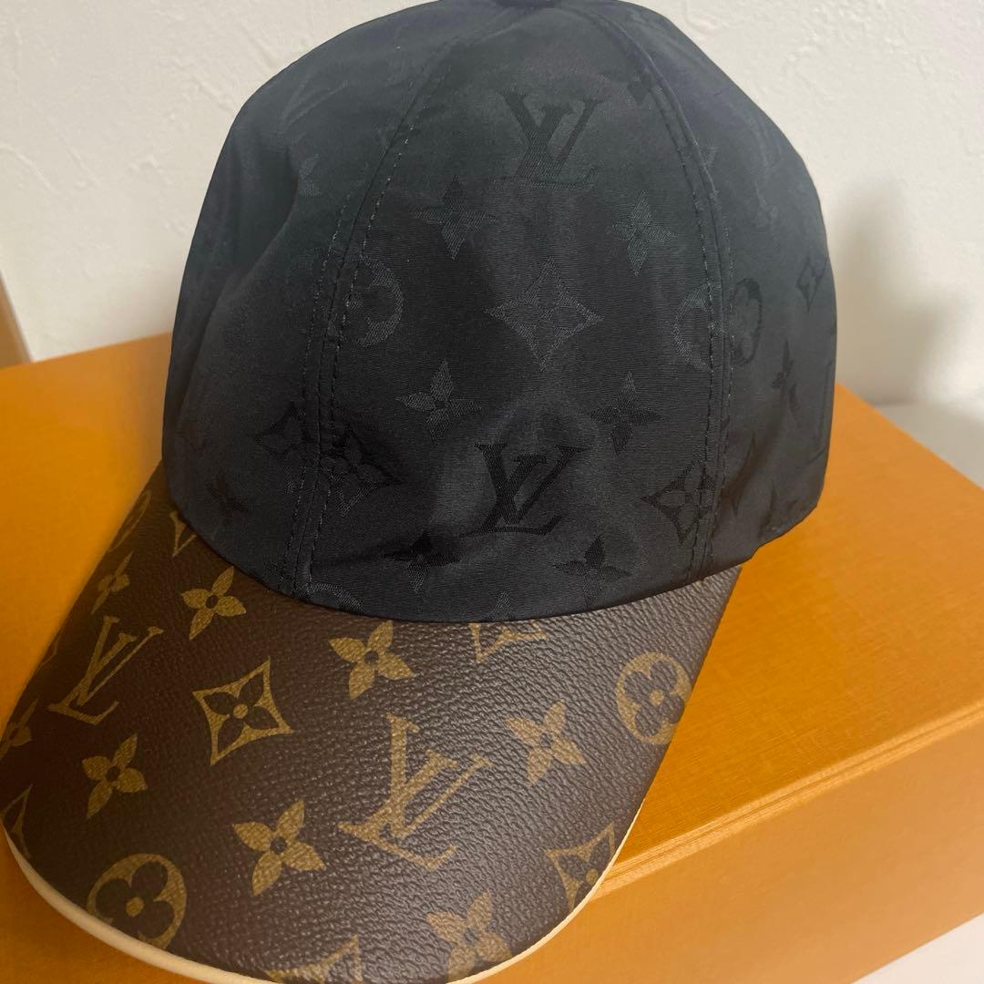 魂 Louis Vuitton キャップ M76528 ブラック/ブラウン