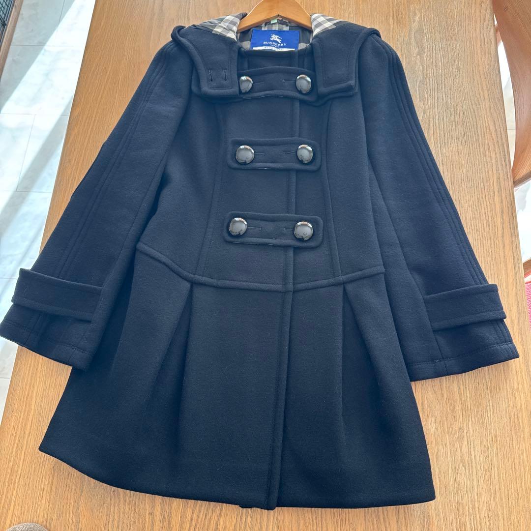 BURBERRY LONDONブラック黒 ダッフルコート 40