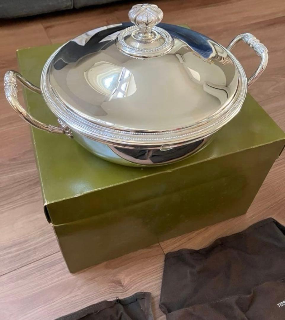 美品 新品★証明書付Christfle クリストフル 銀食器 チュリーン スープ