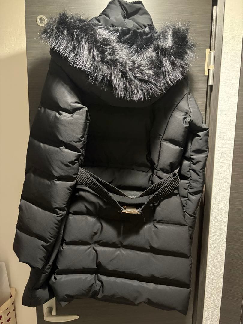 ZARAベルト付きフードダウンジャケット　S