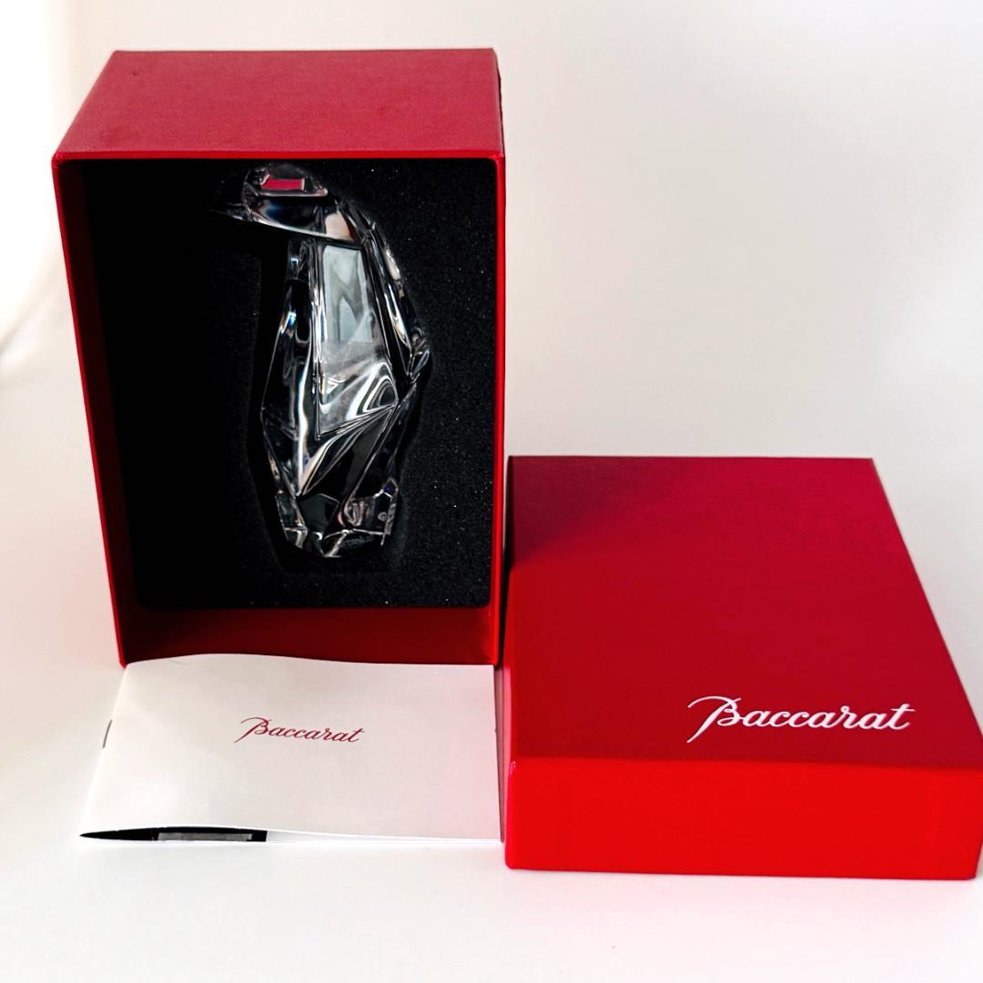 【バカラ】動物 ペンギン 置物 インテリア★美品★幸運　ケース付き