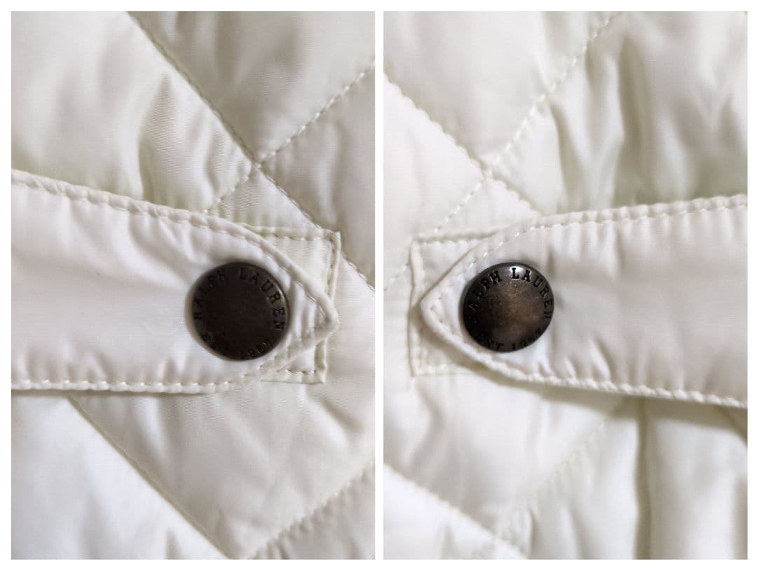 ポロラルフローレン ハイネック キルティングベスト 刺繍ロゴ M