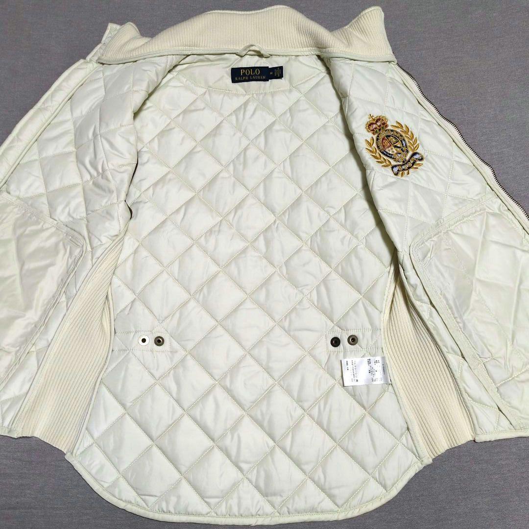 ポロラルフローレン ハイネック キルティングベスト 刺繍ロゴ M