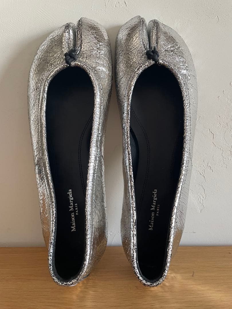 MAISON MARGIELA タビバレエシューズ シルバー 38