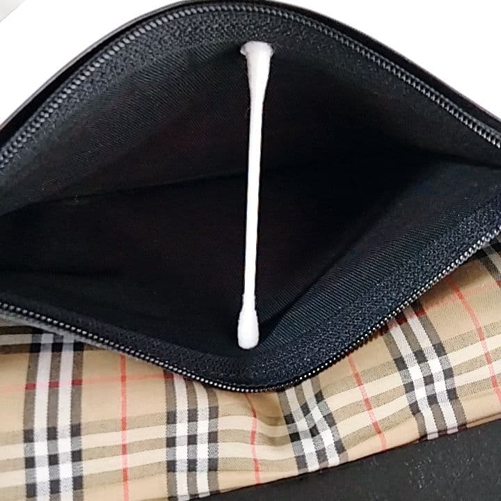 【超美品】BURBERRYS 長財布 ブラック 羊革 裏地ノバチェック