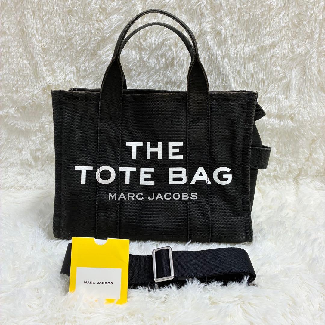 マークジェイコブス　ザ トートバッグ 2way A4可ブラック キャンバス