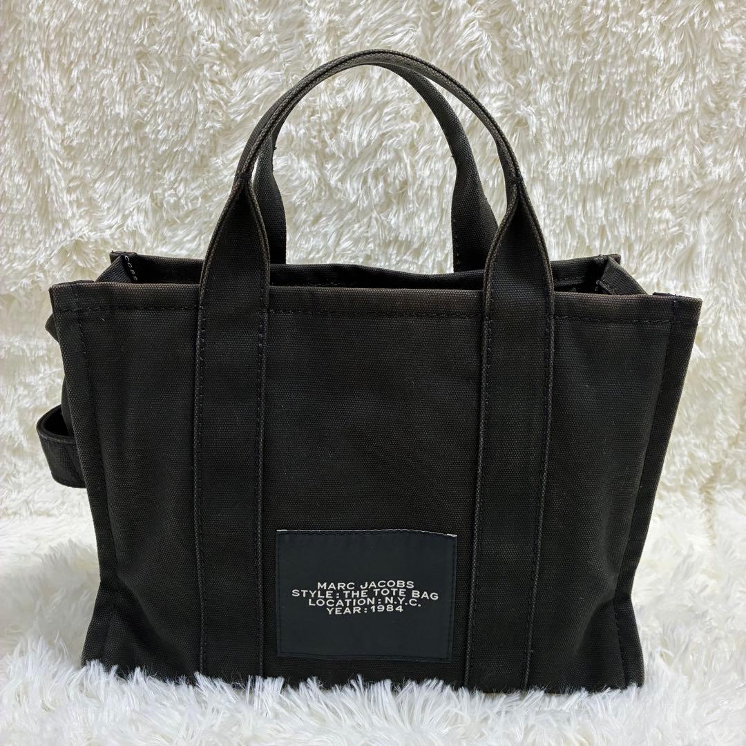 マークジェイコブス　ザ トートバッグ 2way A4可ブラック キャンバス