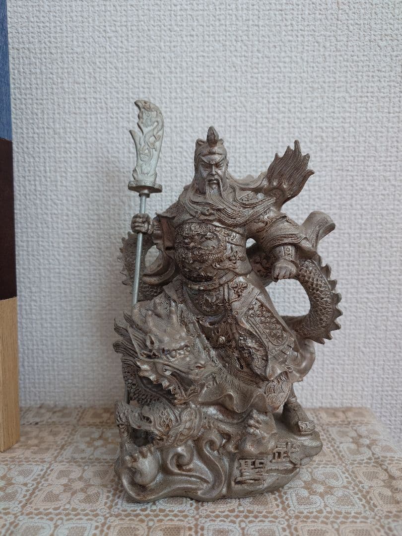 関羽雲長像　三国志　開運　財運　商売繁盛　財神　美髯公