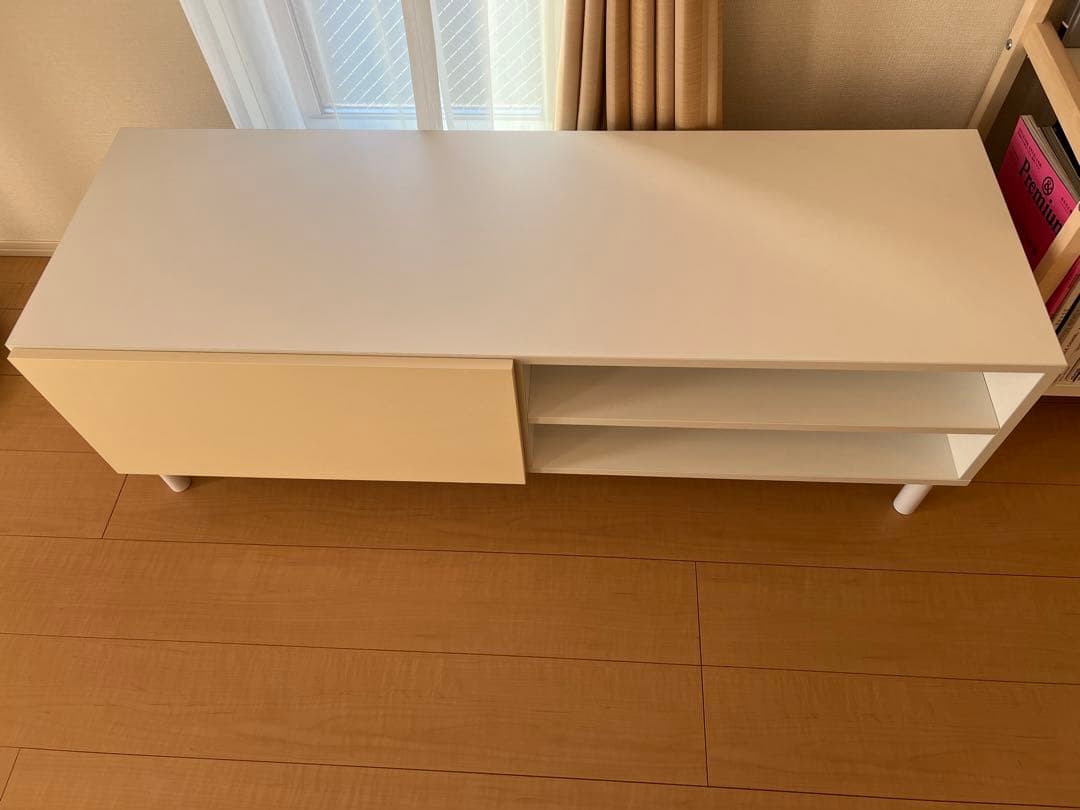 韓国インテリア romnテレビボード ホワイトクリーム