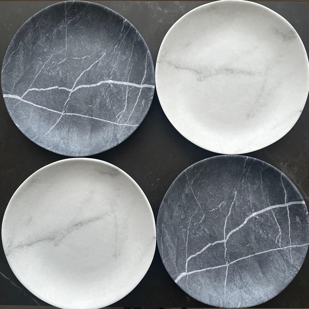 CARLISLE カーライル 大理石風 サラダプレート 4枚セット