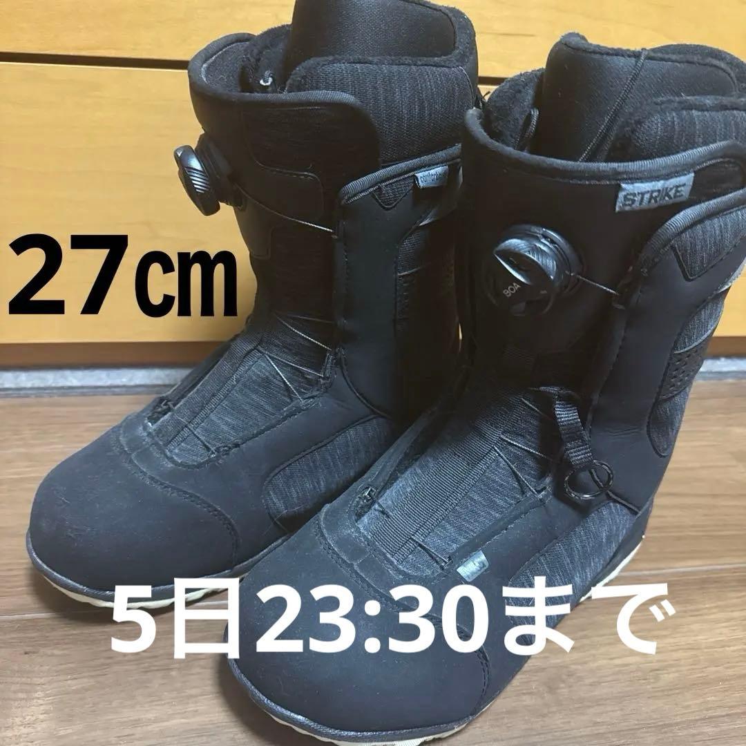 HEADスノーボードブーツブラック STRIKE BOA 27cm