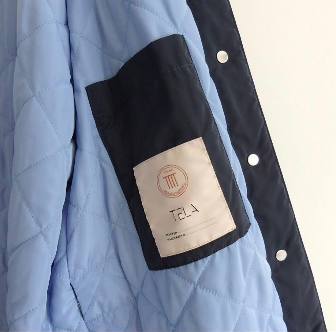 お値下げしました【TELA/テラ】ポケットデザイン中綿コート ネイビー