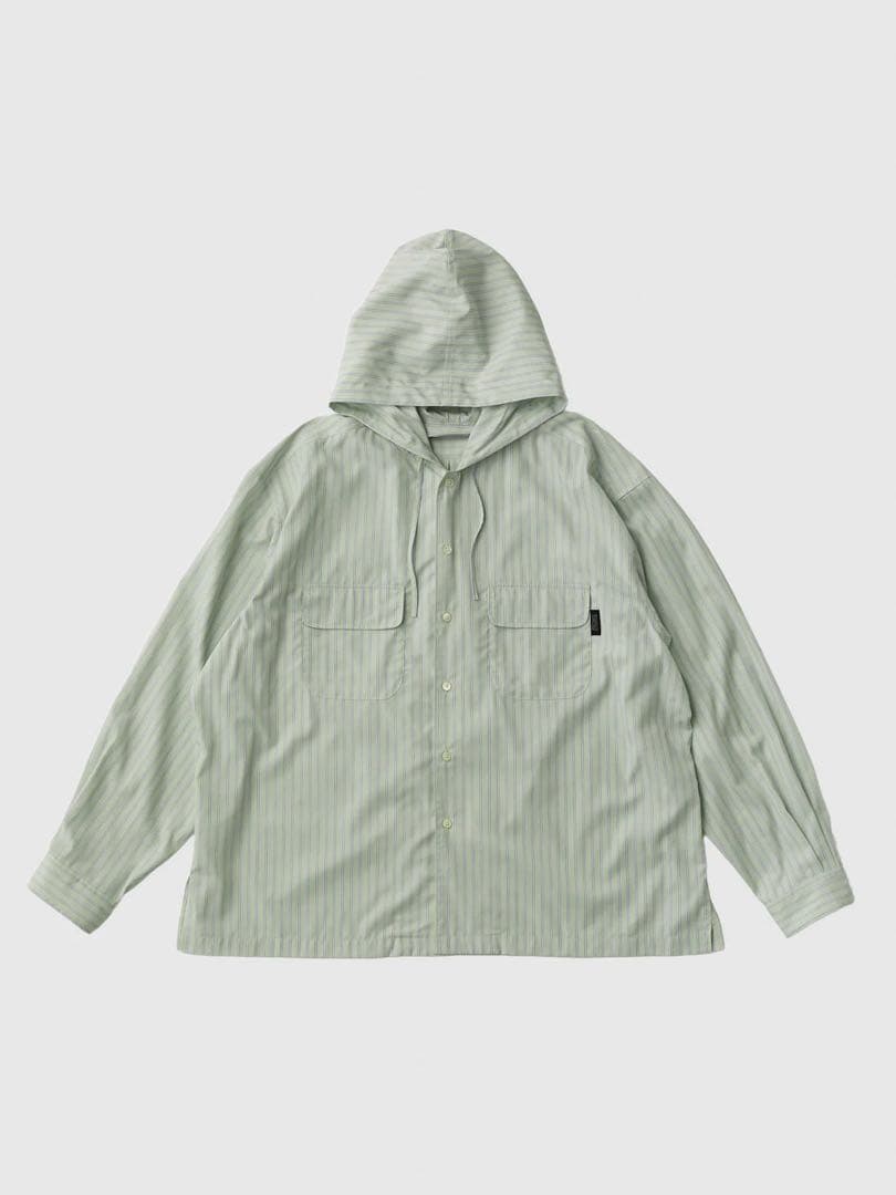 【SEDAN ALL-PURPOSE】STRIPED HOODED SHIRT