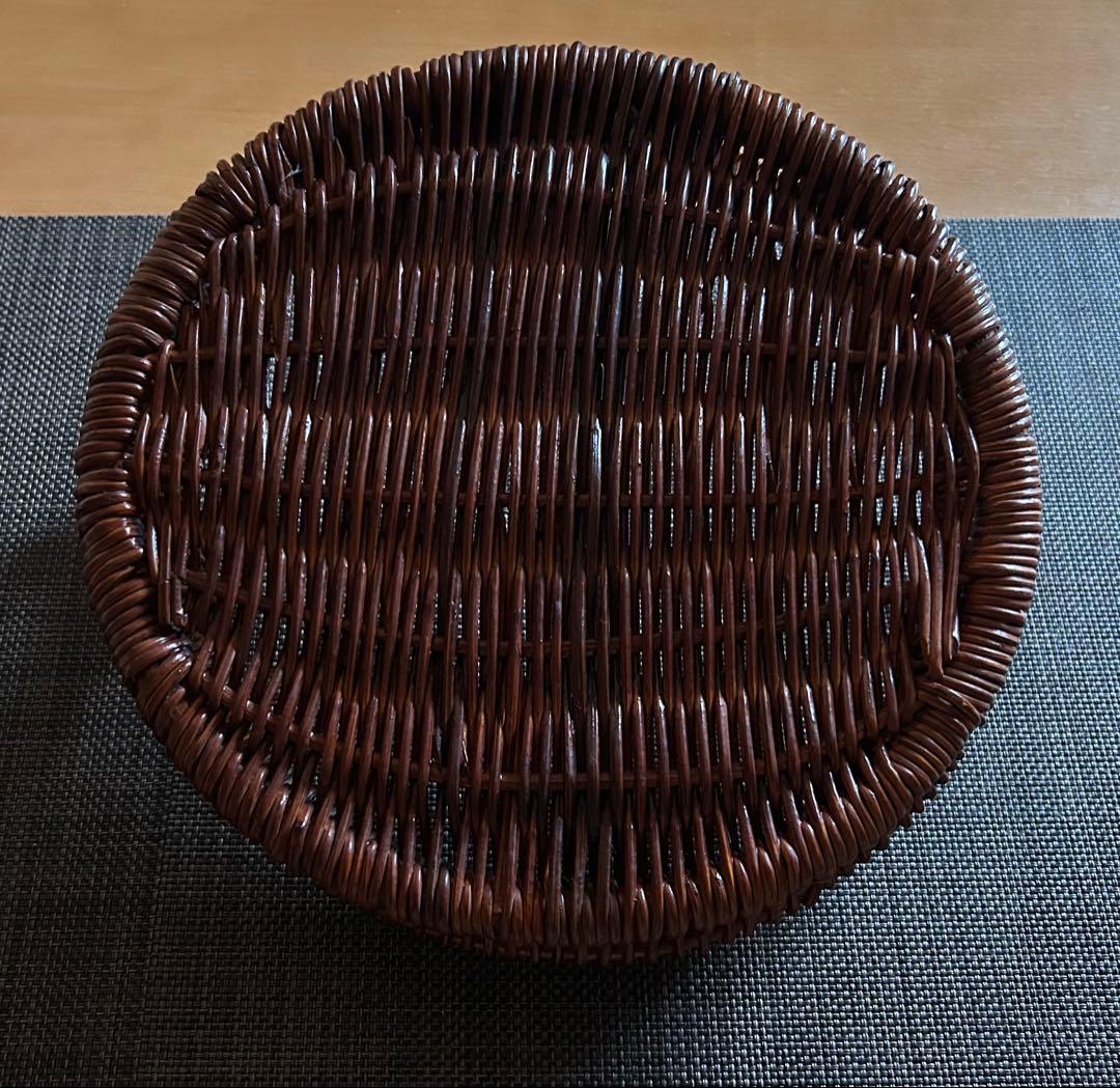 バスケット　かご　籐　木製