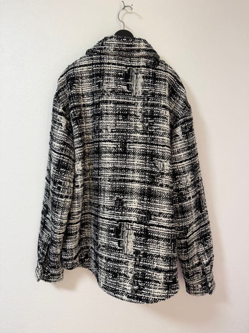 AMIRI ツイード　ブルゾンジャケット　アミリ　サイズM ホワイト