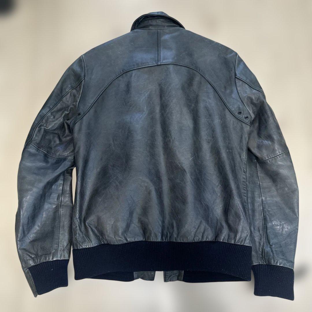 Schott ダークグレー レザージャケット S