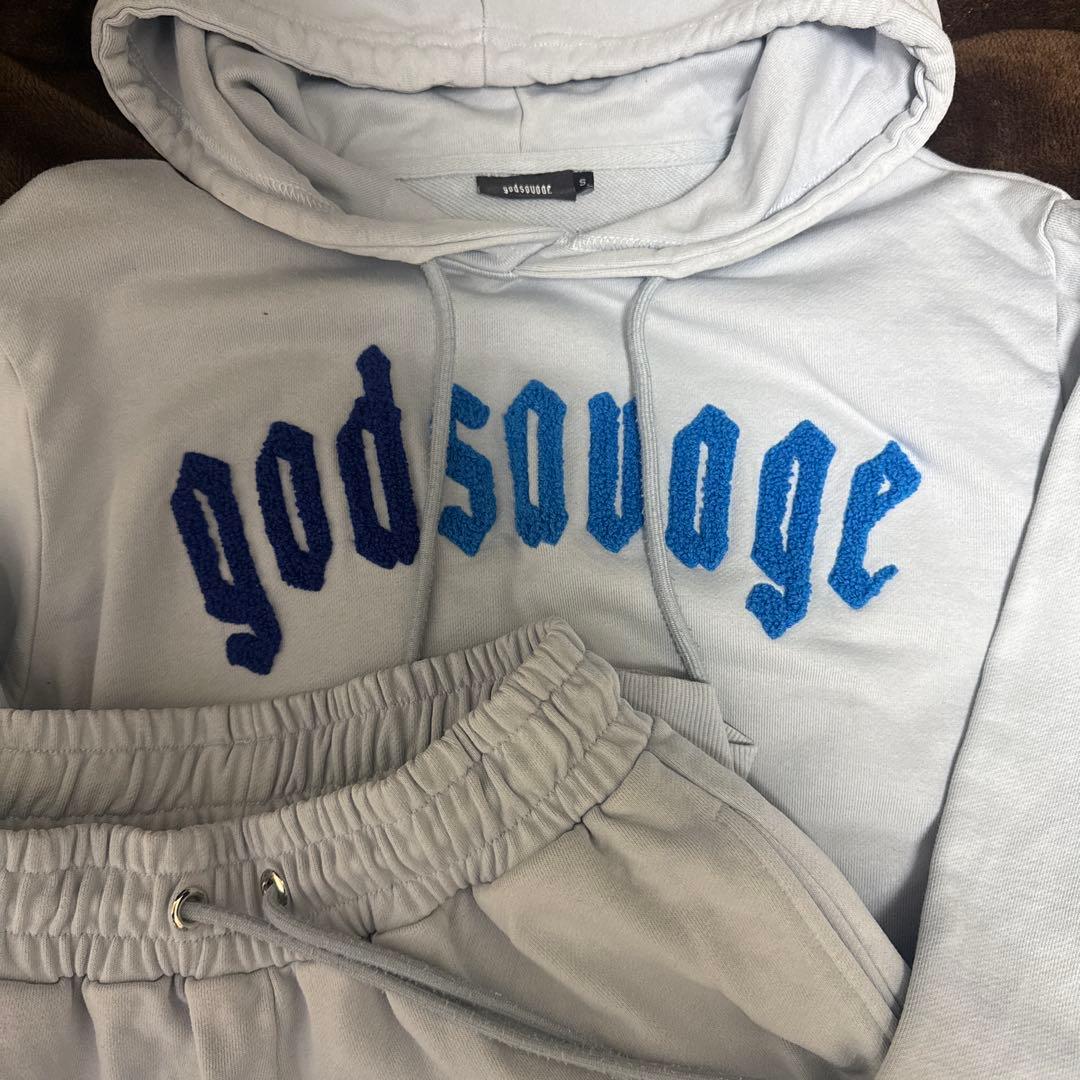godsavage フード付きパーカーとパンツセット