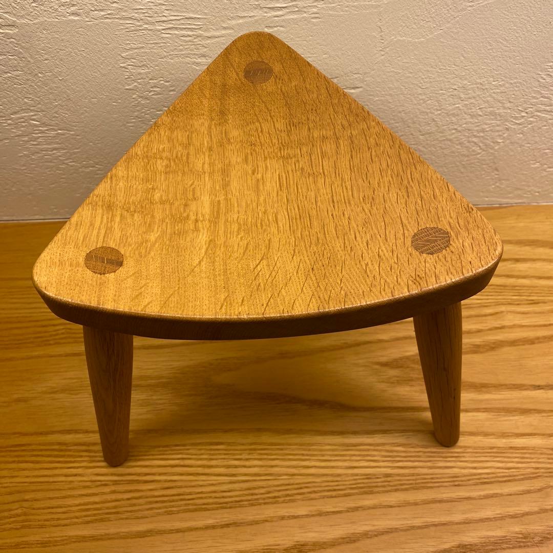 木製三角形ハンドメイドスツール