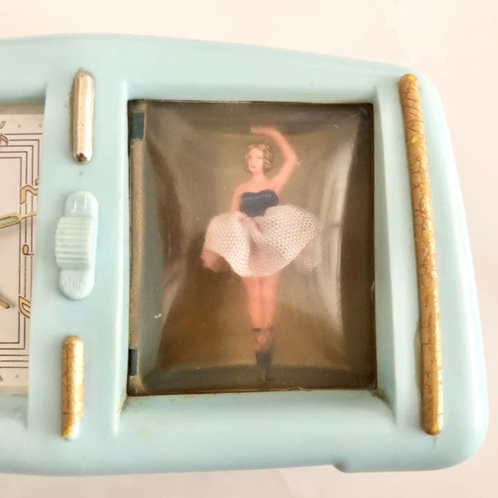 1950年代 ドイツ製 オルゴール付き バレリーナ 古時計 レア 希少 訳あり