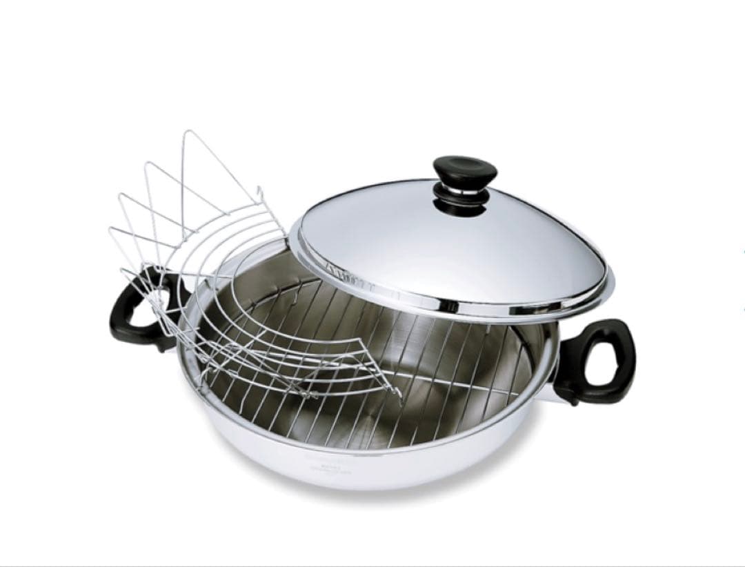 数回使用お買い得品万能中華鍋風！オープン調理もOK!アムウェイクィーンウォック