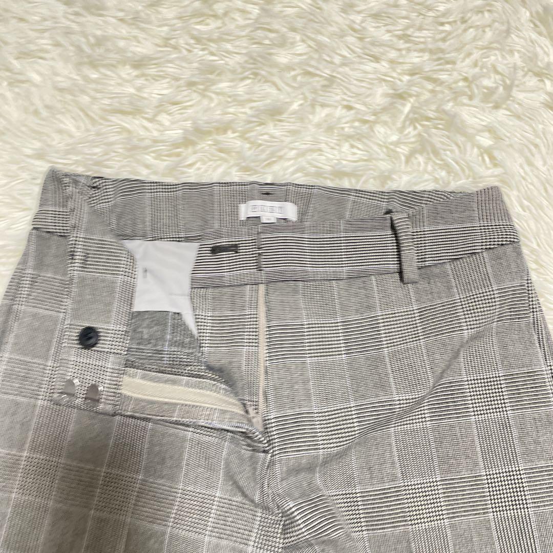 美品 M【PLST(プラステ)ノーカラーパンツスーツ】ウォームリザーブ