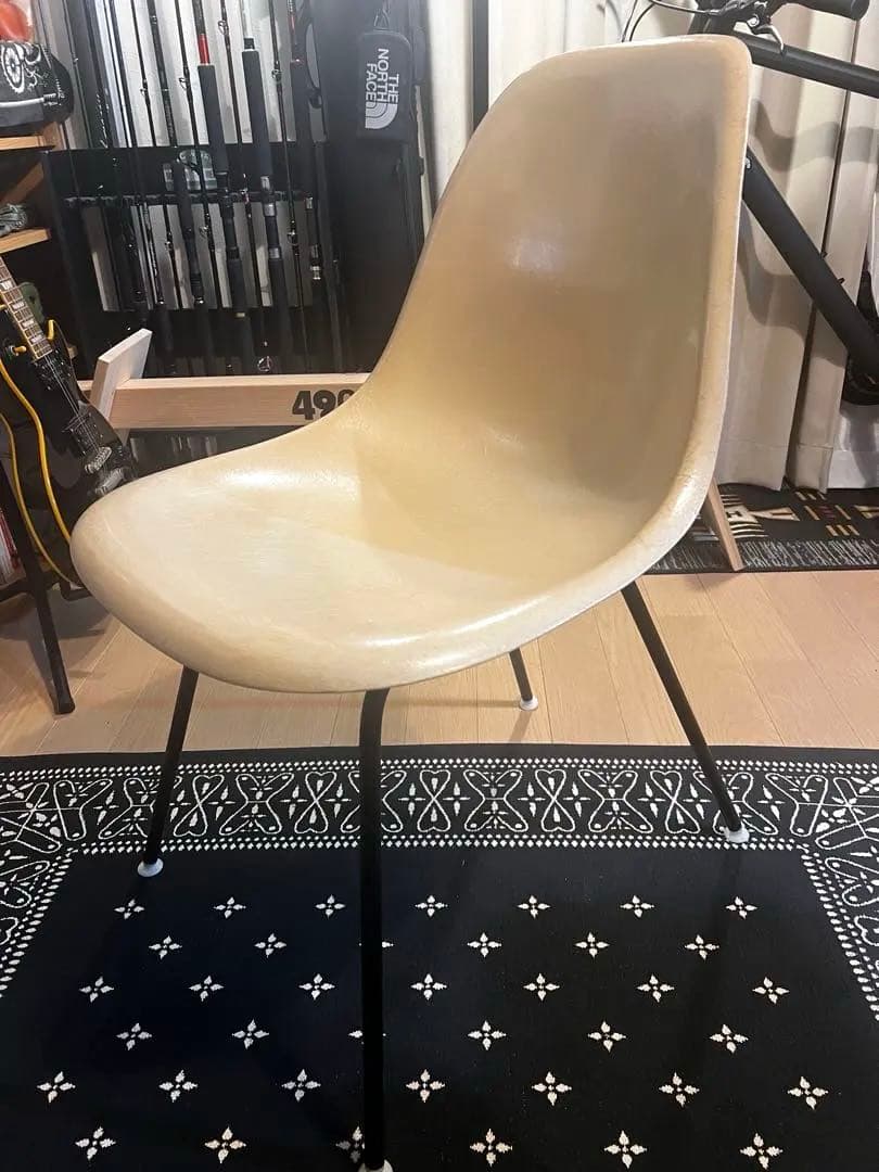 1950s ハーマンミラー　イームズ　シェルチェア　クリーム色　ヴィンテージ