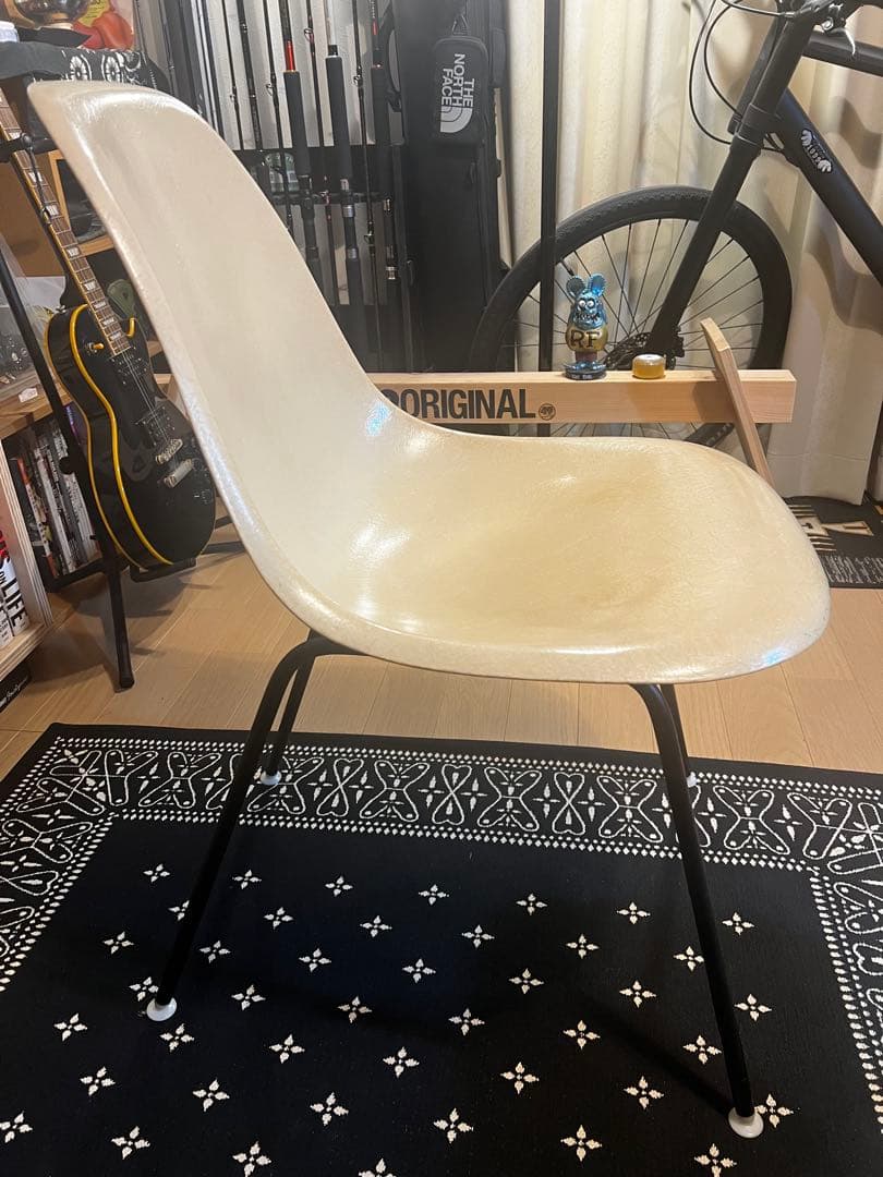 1950s ハーマンミラー　イームズ　シェルチェア　クリーム色　ヴィンテージ