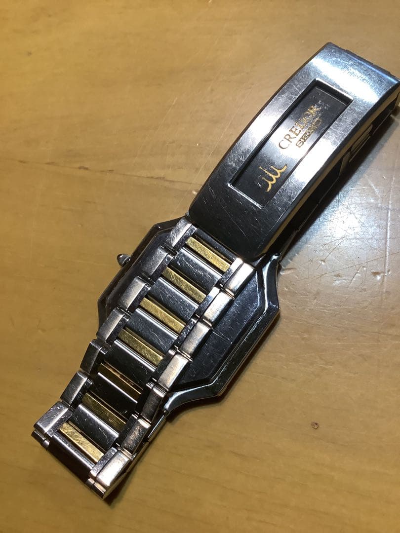 美品 クレドール5A74-3A10 Ｋ18YG／シルバーのコンビ メンズ