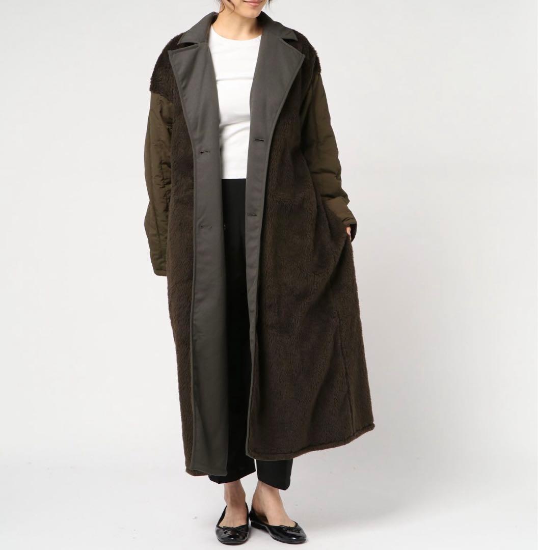 CLANE リバーシブル ダブルブレスト ロングコート ミリタリー Mサイズ