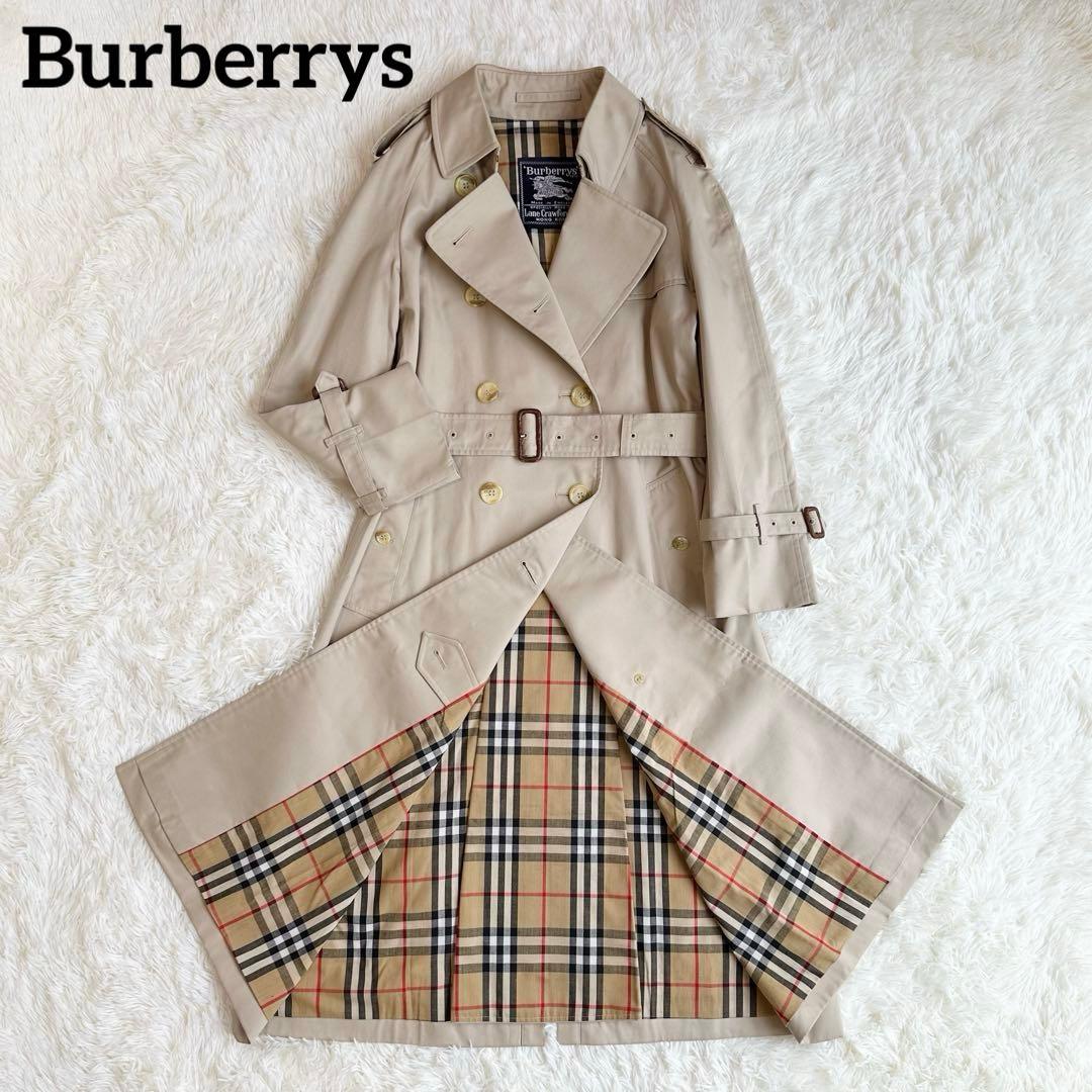 極美品 バーバリーズ トレンチコート ハニーベージュ ノバチェック ヴィンテージ