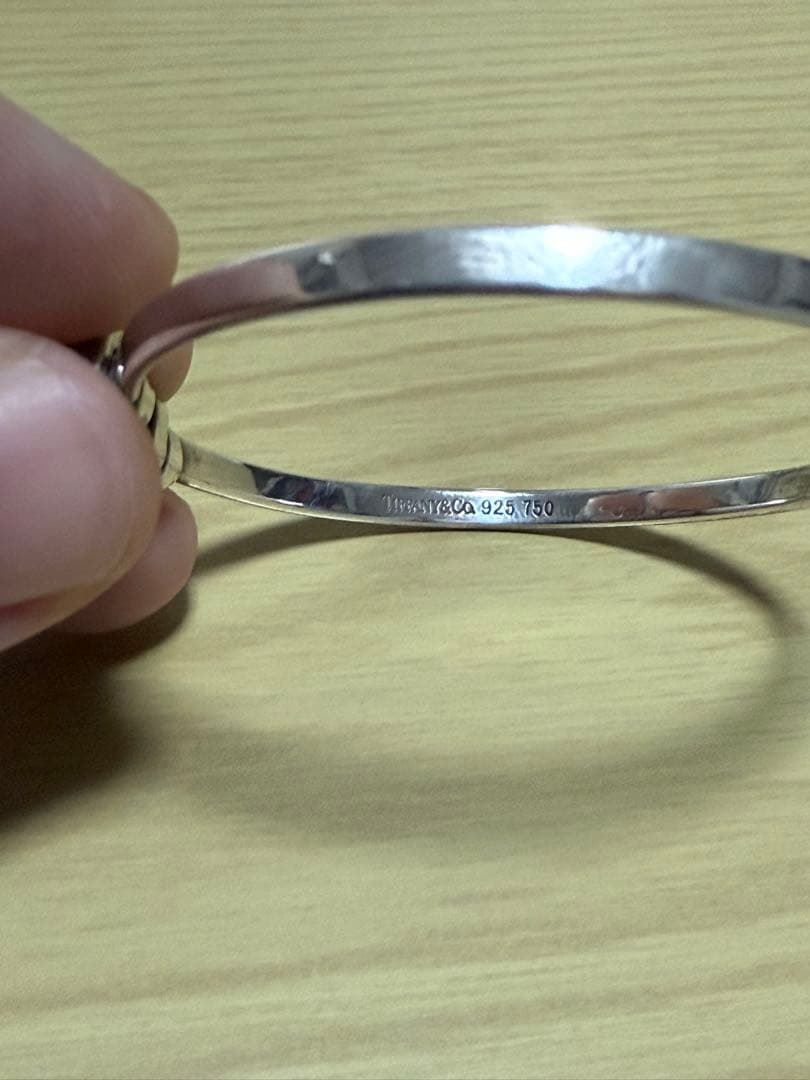 ティファニー ラブノット フック＆アイ コンビブレスレット 925 18K