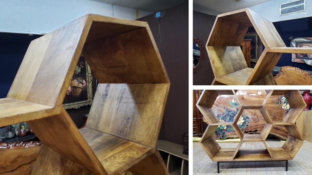 むみゅう　a17　美品　ノーチェ　NOCE　蜂の巣型　ブックシェルフ