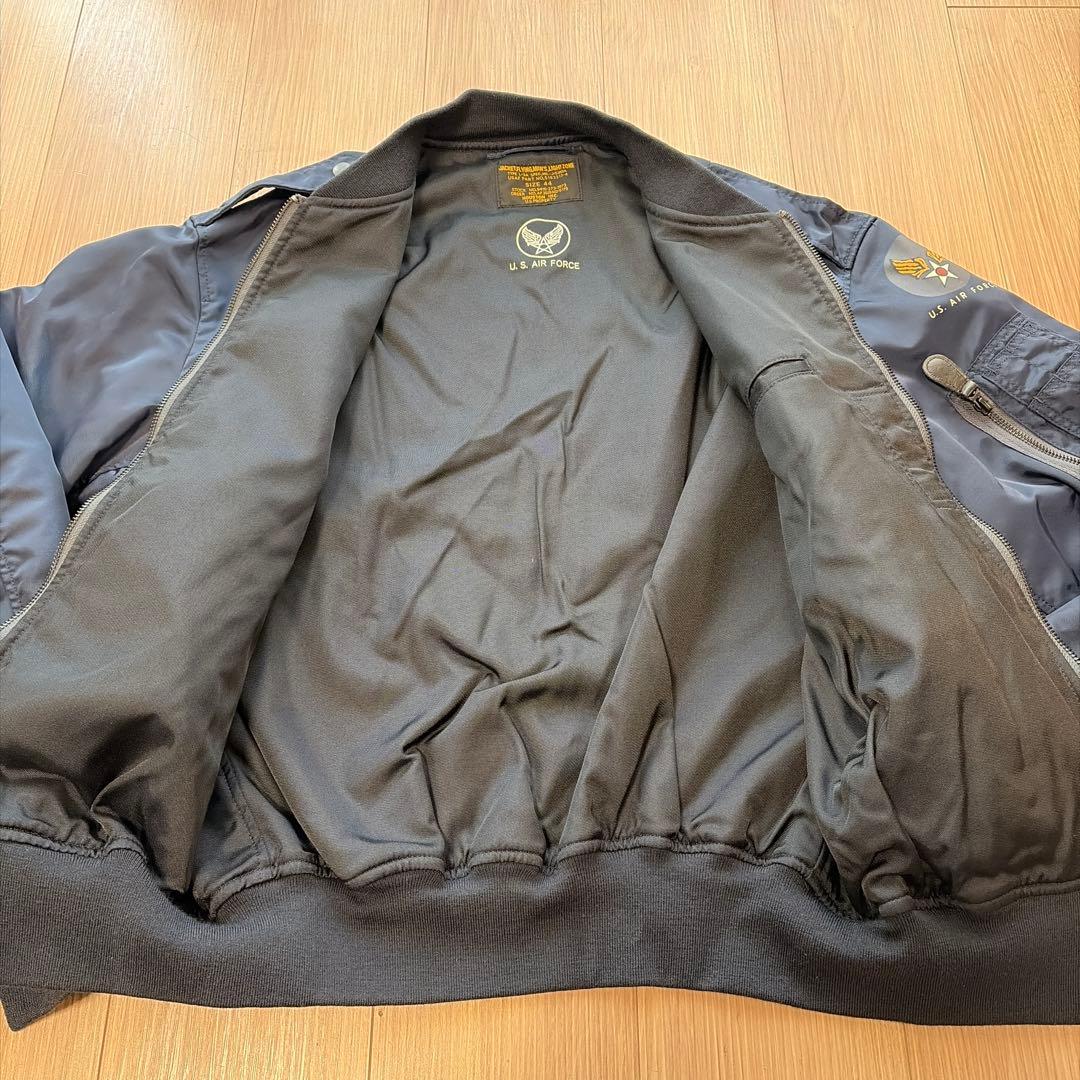 ⭐️ ヒューストン L-2A フライトジャケット 紺 ミリタリー ボンバー 日本製