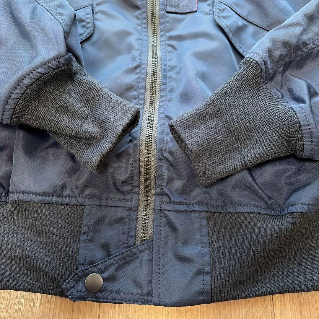 ⭐️ ヒューストン L-2A フライトジャケット 紺 ミリタリー ボンバー 日本製