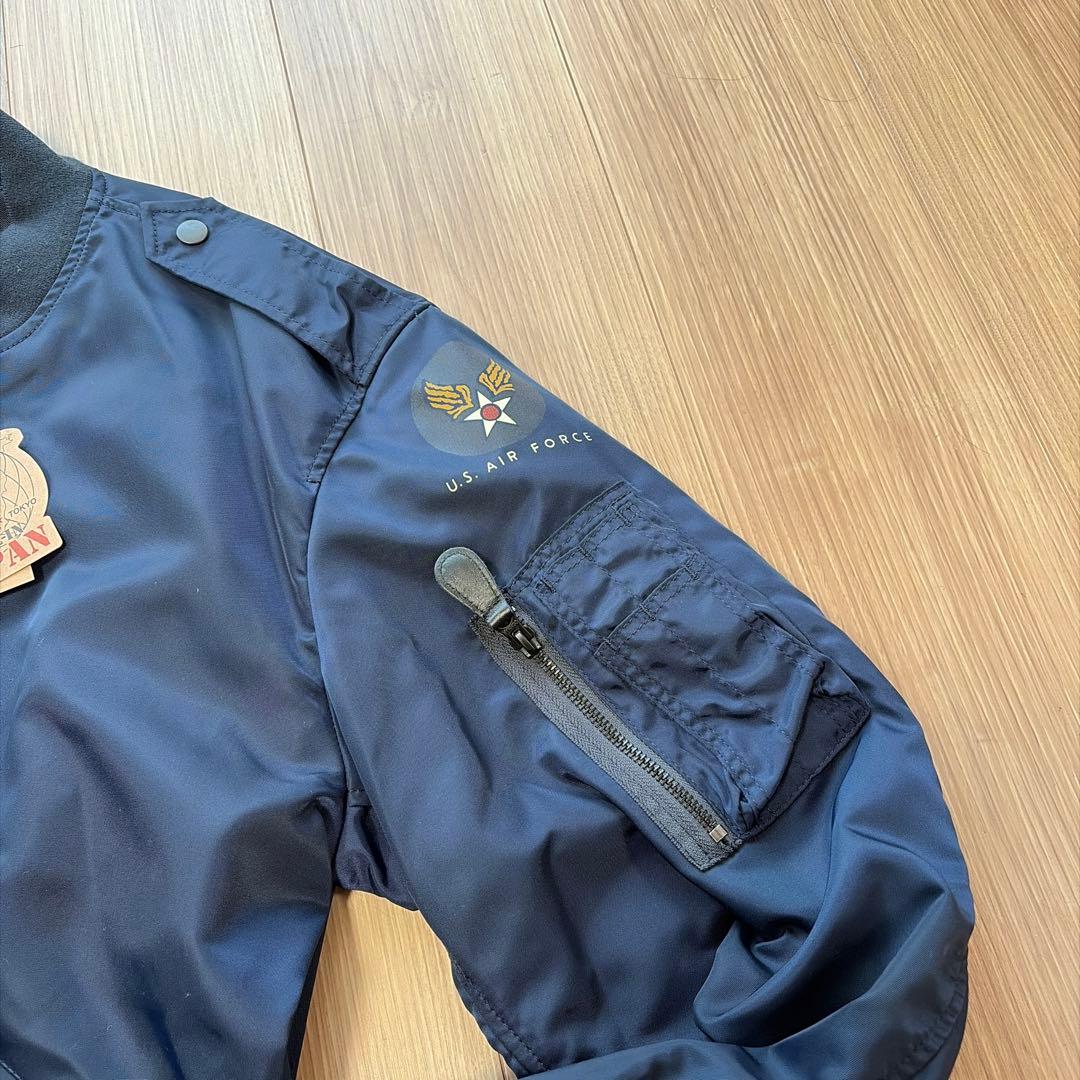 ⭐️ ヒューストン L-2A フライトジャケット 紺 ミリタリー ボンバー 日本製