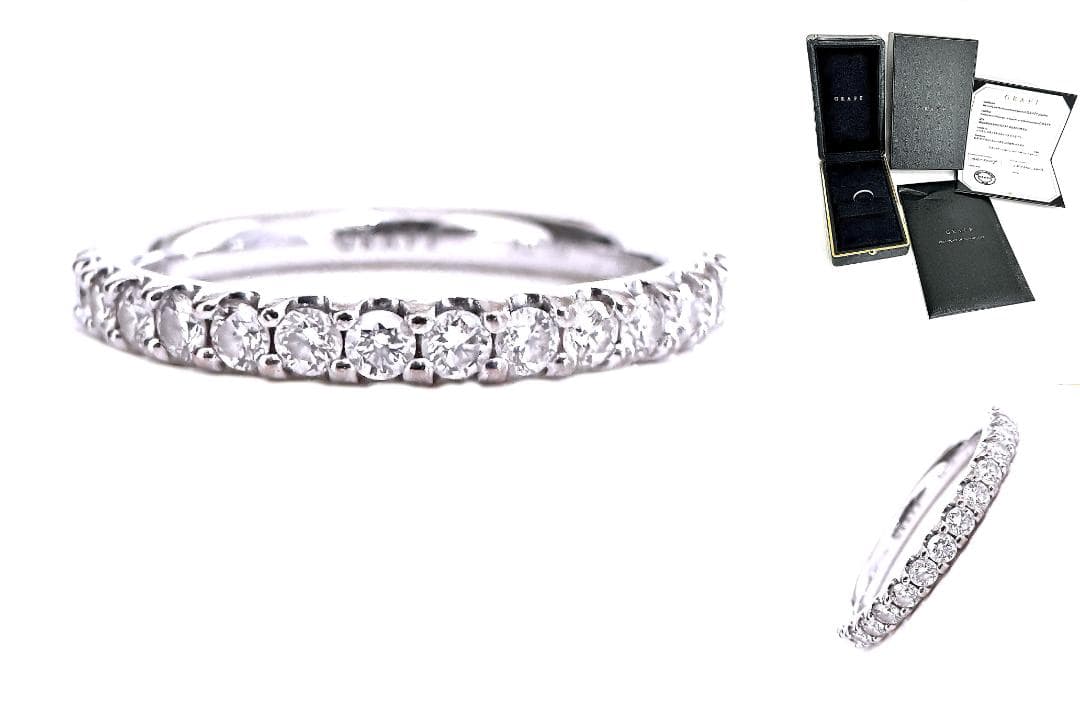 ギャラ 完備　極美品　グラフ　ラウンド ダイヤ ウェディング バンド