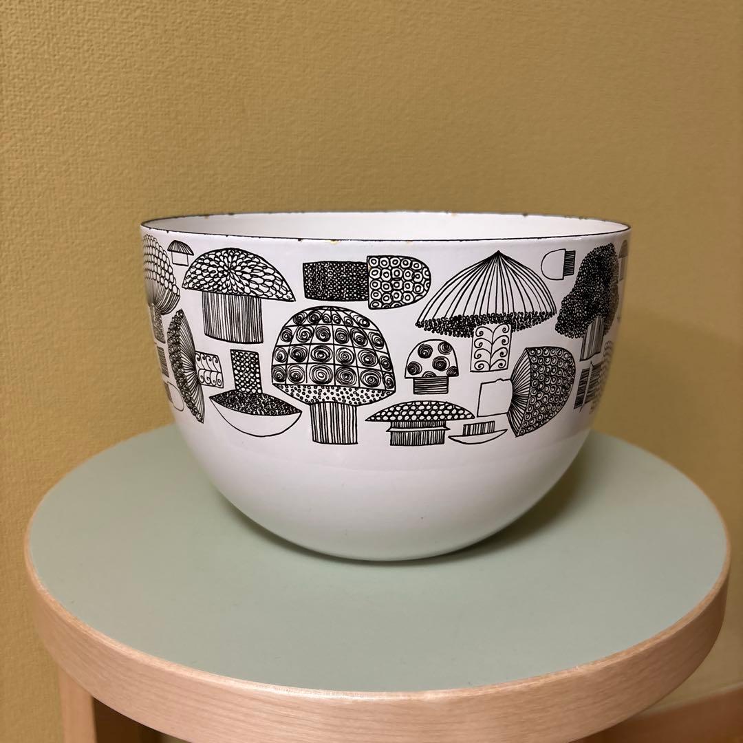 Arabia Finel アラビア フィネル きのこ琺瑯ボウル ヴィンテージ大