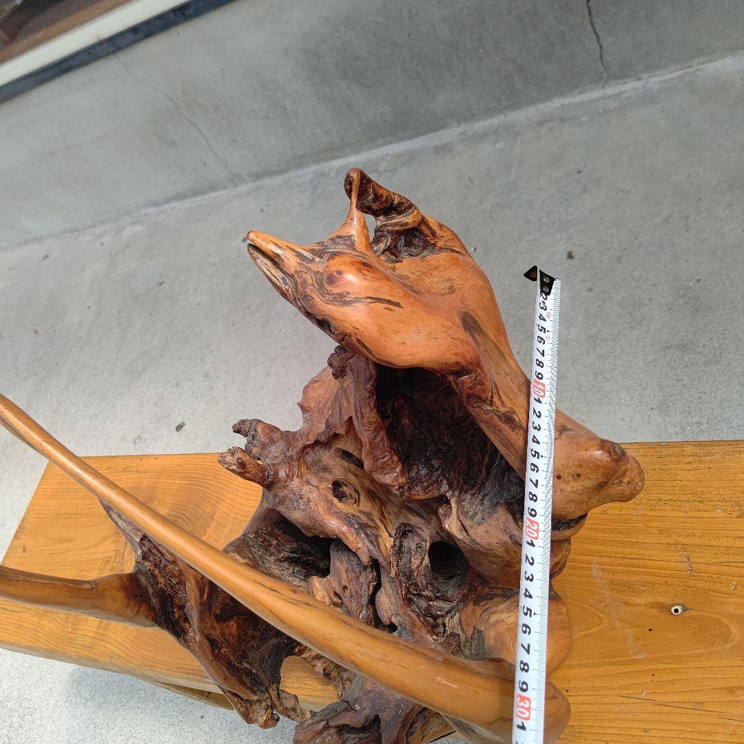 （未使用品）樹種不明　置物　インテリア　木　材木