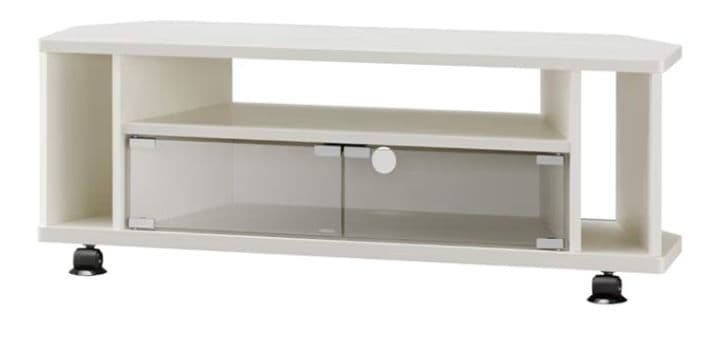 朝日木材加工 テレビ台 ホワイト キャスター付 AS-KAD980-W つ319