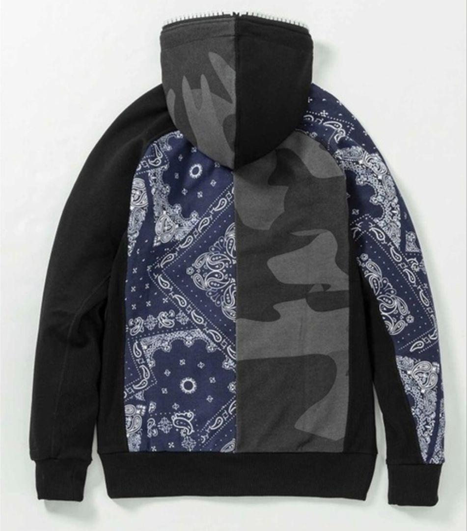 ア*ん様 新品 1PIU1UGUALE3 RELAX カモ×ペイズリー スウェッ