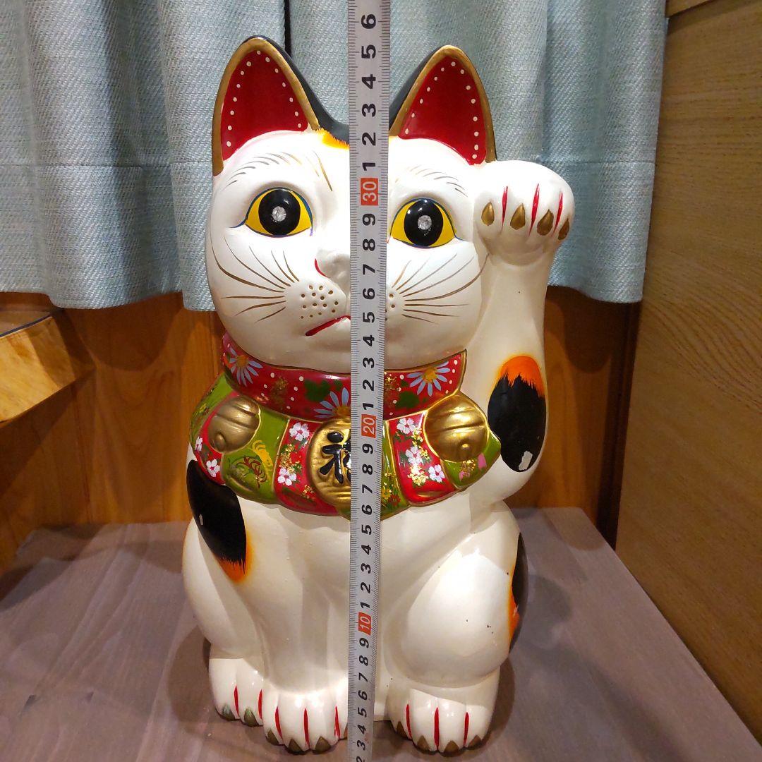 Tokukai公式アカウント05　超特大　白猫　招き猫　まねきねこ　貯金箱