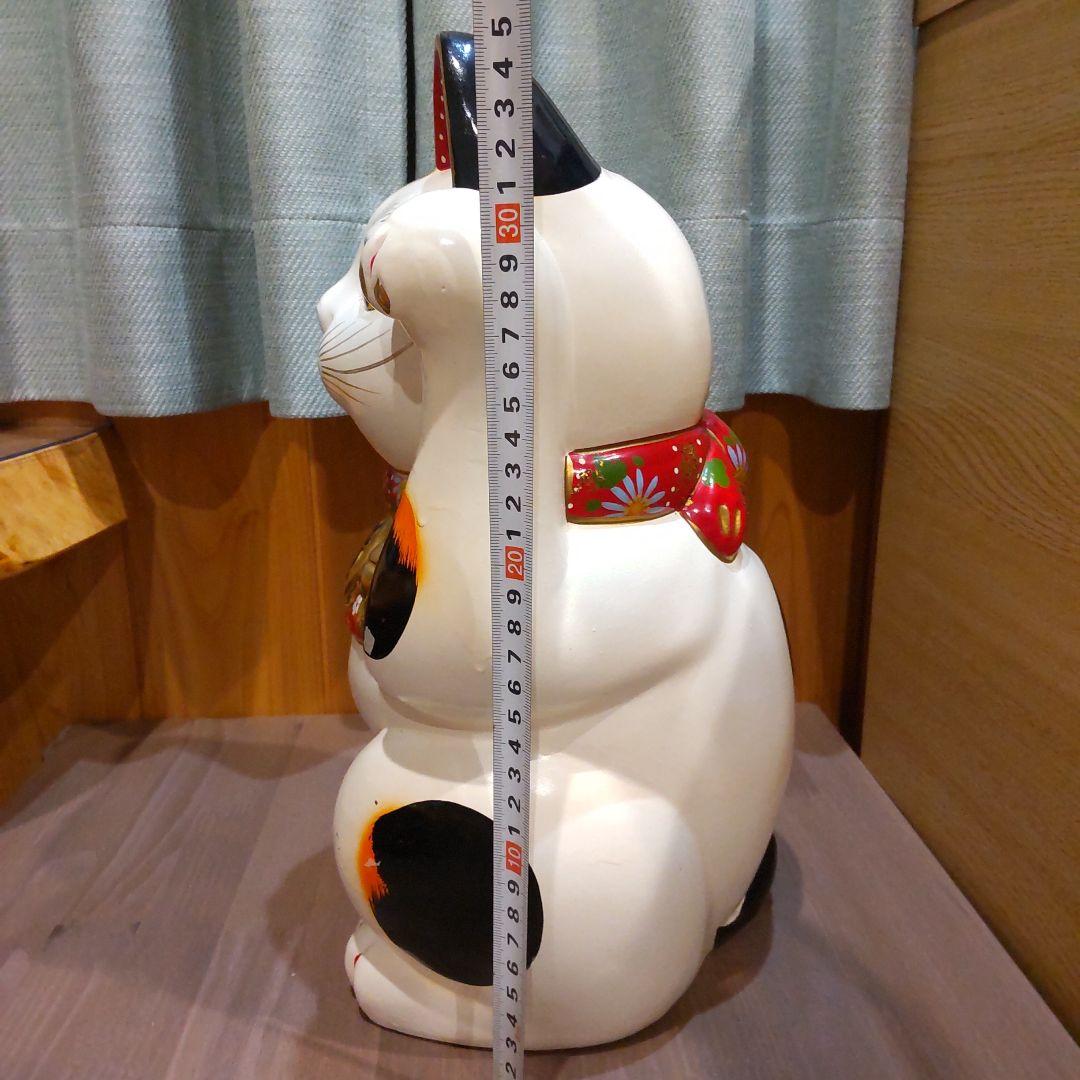 Tokukai公式アカウント05　超特大　白猫　招き猫　まねきねこ　貯金箱