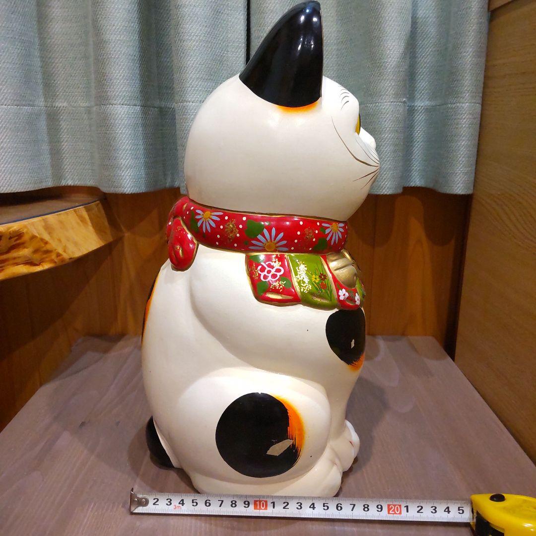 Tokukai公式アカウント05　超特大　白猫　招き猫　まねきねこ　貯金箱