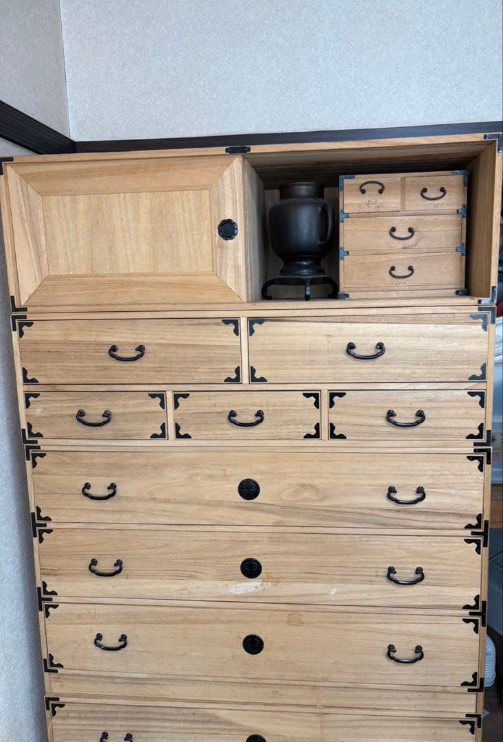 専用　期間限定 美品 9段 桐箪笥 タンス アンティーク家具収納 着物 日本製